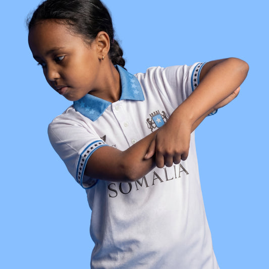 Somalia Ivory Azure kids Jersey