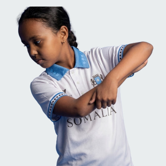 Somalia Ivory Azure kids Jersey